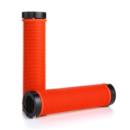 1 Pair AG15 Bicycle MTB Bike Lock-on Rubber Handlebar Grips, AG15