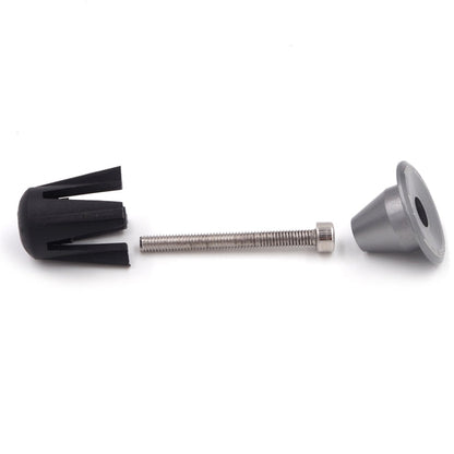 2 PCS Bicycle Bike Aluminum Handlebar End Plugs, 17mm Grey