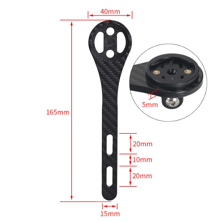 TOSEEK Full Carbon Fiber Road Bicycle Code Table Holder For Garmin Series(Gloss), For Garmin Series(Gloss)
