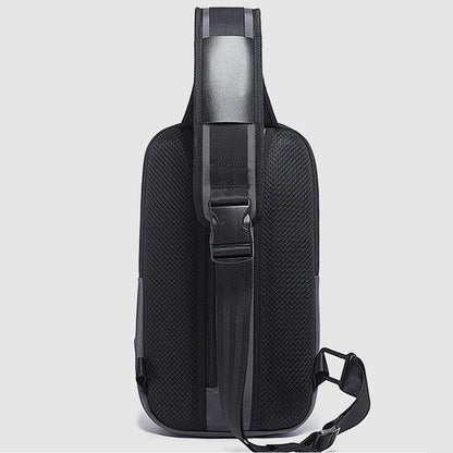 BANGE Men Security USB Chest Bag Portable Outdoor Shoulder Bag, Outdoor Shoulder Bag