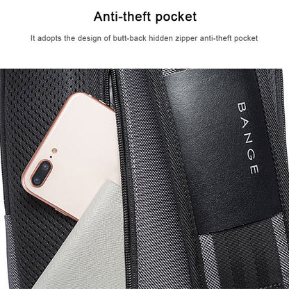 BANGE Men Security USB Chest Bag Portable Outdoor Shoulder Bag, Outdoor Shoulder Bag