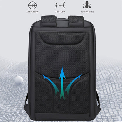 Bange BG-2517 Men Business Backpack with USB Port, Size: 48 x 31 x 16cm, 48 x 31 x 16cm(Black), 48 x 31 x 16cm(Grey)