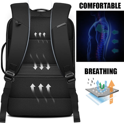 Bange BG-S52 16 inch Men Oxford Cloth Waterproof Backpack with USB Port, 16 inch Oxford Cloth