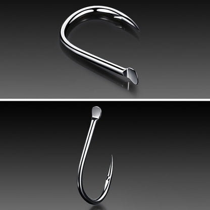 ISE 500 PCS Mixed Size Fish Barbed Hook Fishing Hooks, 3-12#