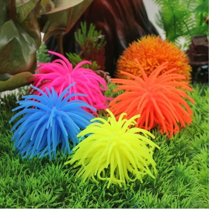 Aquarium Articles Decoration TPR Simulation Sea Urchin Ball Coral, Size: L, Diameter: 13cm, Size: L