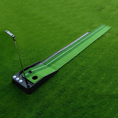 PGM Golf Mini Putting Mat Push Rod Trainer 3m, without Auto Ball Return Fairway, 3m, without Auto Ball Return Fairway