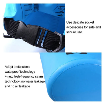 Outdoor Waterproof Bag Dry Sack PVC Barrel Bag, Capacity: 2L, Capacity: 2L (Dark Blue), Capacity: 2L (Orange), Capacity: 2L (Green), Capacity: 2L (Yellow)