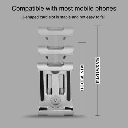 Universal Non-rotatable Aluminum Alloy Fixing Frame Motorcycle Bicycle Mobile Phone Holder