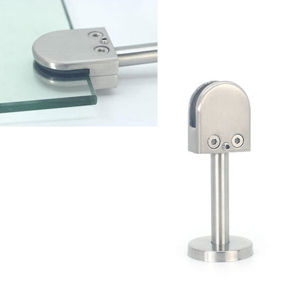 304 Stainless Steel Glass Fish Mouth Support Rod Fixing Clip with 14x60mm Rod, Specification: M, M, with 14x60mm Rod