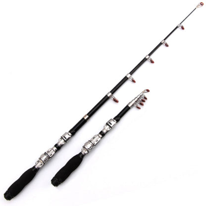 37cm Portable Telescopic Sea Fishing Rod Mini Fishing Pole, Extended Length : 2.3m, 2.3m