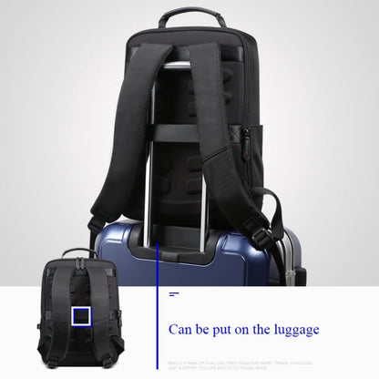 Bopai 851-009911 Business Anti-theft Waterproof Large Capacity Double Shoulder Bag,with USB Charging Port, Size: 30.5x13x45cm, 851-009911