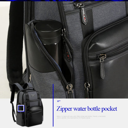 Bopai 851-014318 Fashion Outdoor Breathable Waterproof Anti-theft Three-layer Large Capacity Double Shoulder Bag,with USB Charging Port, Size: 31x17x44cm, 851-014318