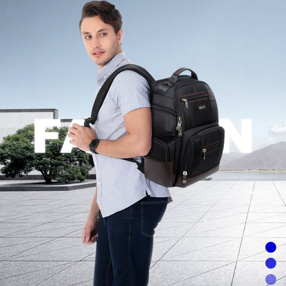 Bopai 11-85301 15.6 inch Large Capacity Multi-layer Zipper Bag Design Breathable Laptop Backpack, Size: 35 x 20 x 43cm, 11-85301