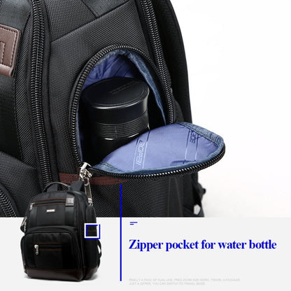 Bopai 11-85301 15.6 inch Large Capacity Multi-layer Zipper Bag Design Breathable Laptop Backpack, Size: 35 x 20 x 43cm, 11-85301
