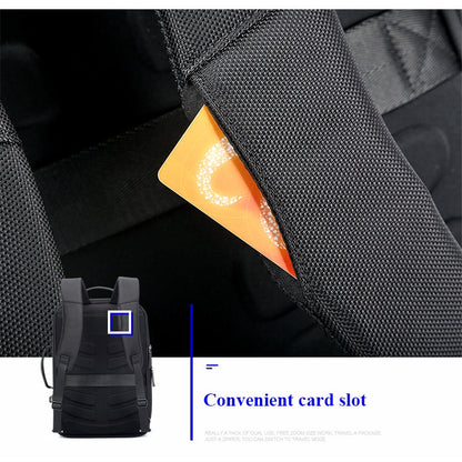 Bopai 751-006551 Large Capacity Business Casual Breathable Laptop Backpack with External USB Interface, Size: 30 x 12 x 44cm, 751-006551