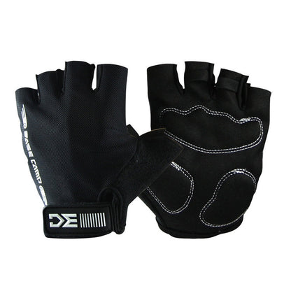 BaseCamp BC-204 Bicycle Half Finger Gloves Lycra Fabric Cycling Gloves, Size: L, Size: L