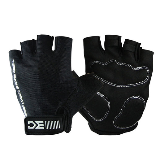 BaseCamp BC-204 Bicycle Half Finger Gloves Lycra Fabric Cycling Gloves, Size: L, Size: L