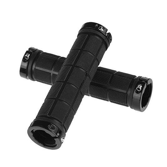 BaseCamp BC-607 1 Pair Bicycle MTB Bike Lock-on Rubber Handlebar Grips, BC-607