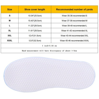 Fashion PVC Non-slip Waterproof Thick-soled Shoe Cover Size: M, Size: M
