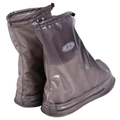 Fashion PVC Non-slip Waterproof Thick-soled Shoe Cover Size: XL, Size: XL