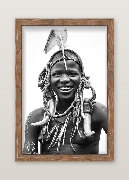 David Ballam - OMO 09 - Mursi Girl II, Omo Valley Ethiopia.