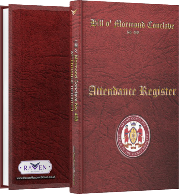 Order of Secret Monitor OSM - Masonic Attendance Book