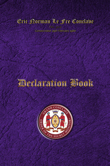 Order of Secret Monitor OSM - Masonic Declaration Book