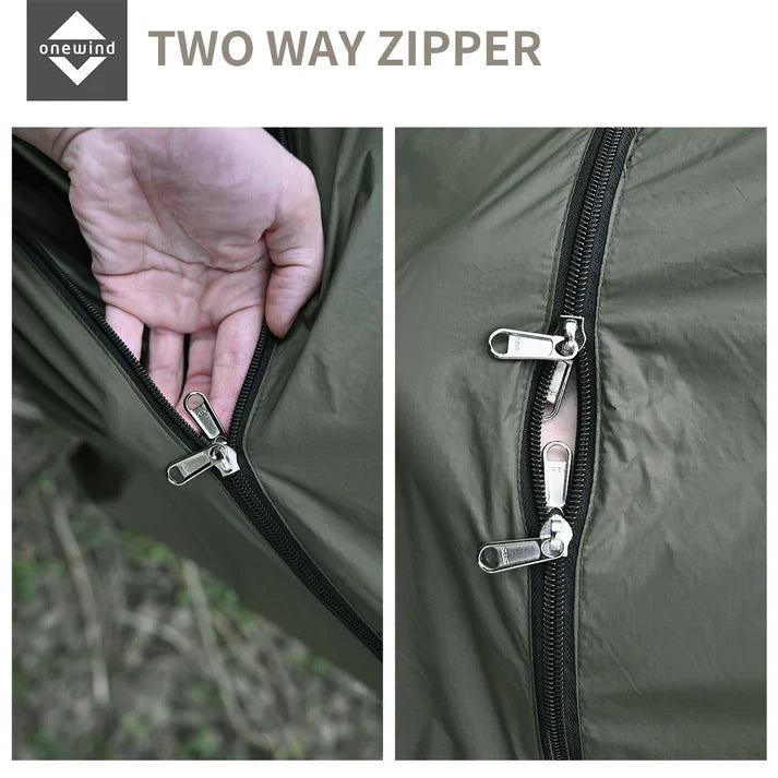 Onewind Zippered Windsock Winter Cover  - Green