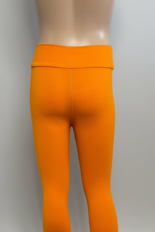 Solid colour, soft, stretch leggings in black, green, navy, grey, orange, pink, fuchsia, purple and more!