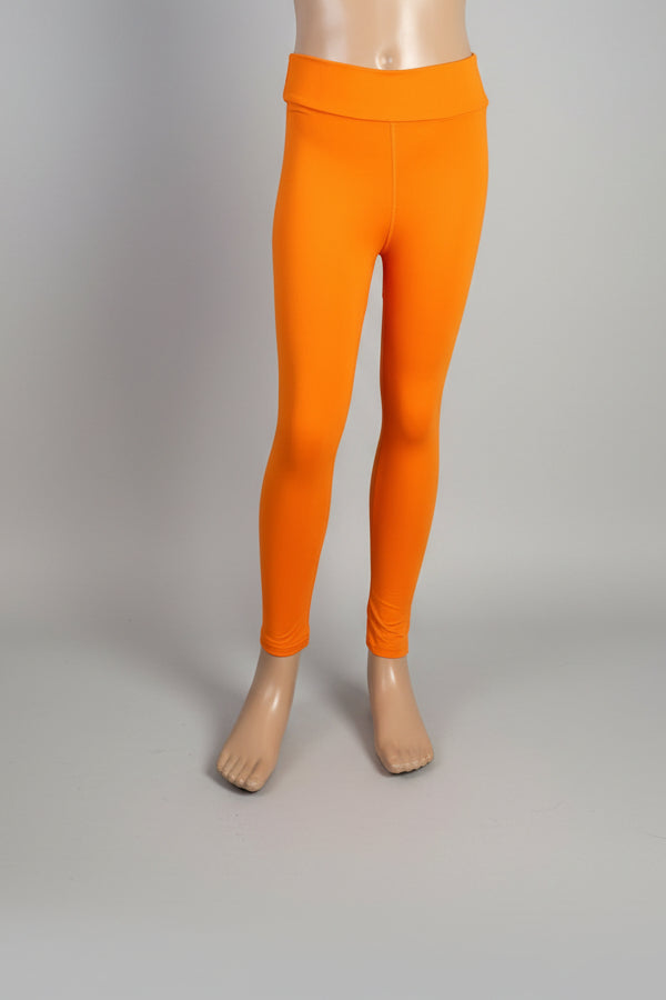 Solid colour, soft, stretch leggings in black, green, navy, grey, orange, pink, fuchsia, purple and more!