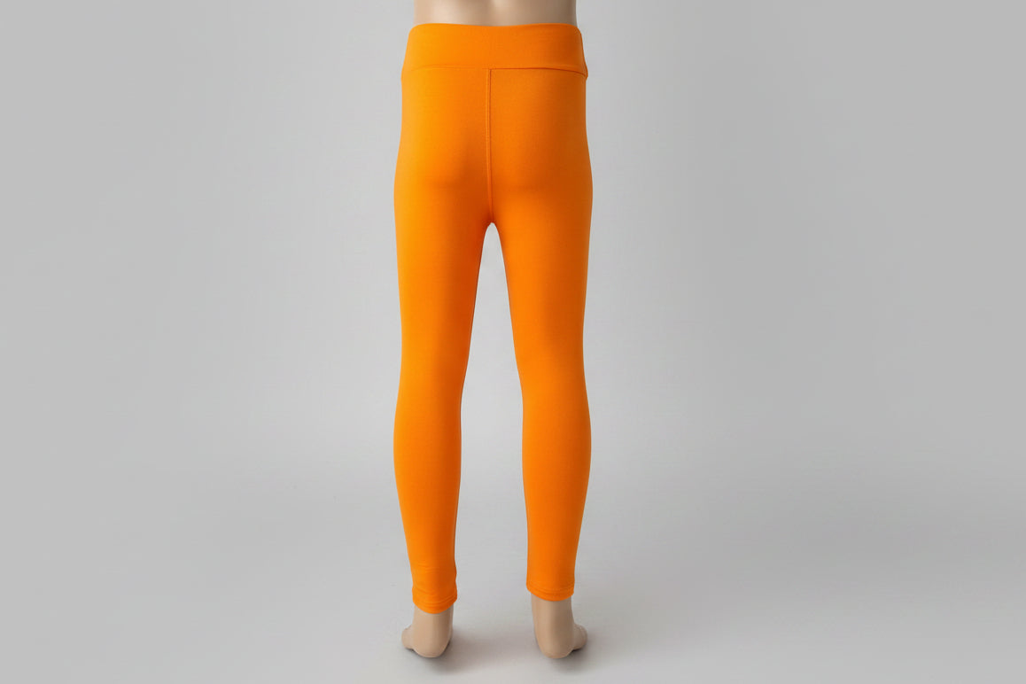 Solid colour, soft, stretch leggings in black, green, navy, grey, orange, pink, fuchsia, purple and more!