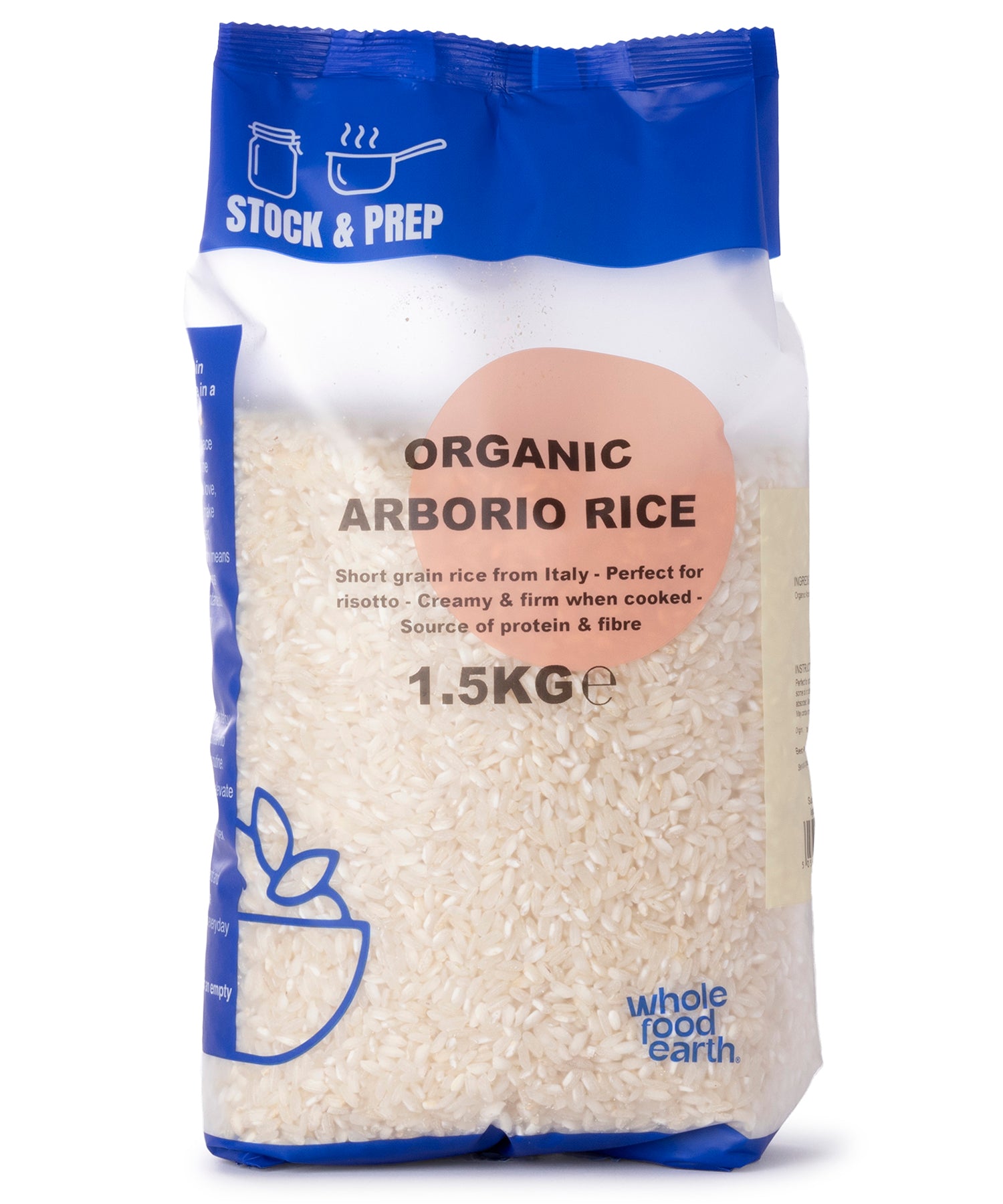 Arboriy Rice Organic Arborio Rice - Stock & Prep - 1.5kg – Bidnamic Store