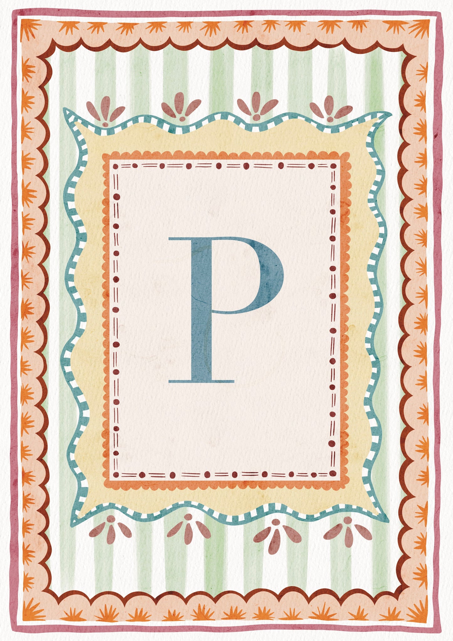ALPHABET LETTERS ~ Blue / Pink / Green /