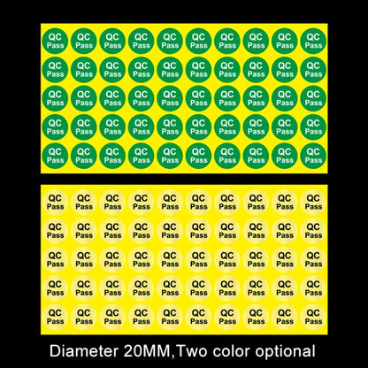 1000 PCS Round Shape QC Pass Sticker QC Pass Label