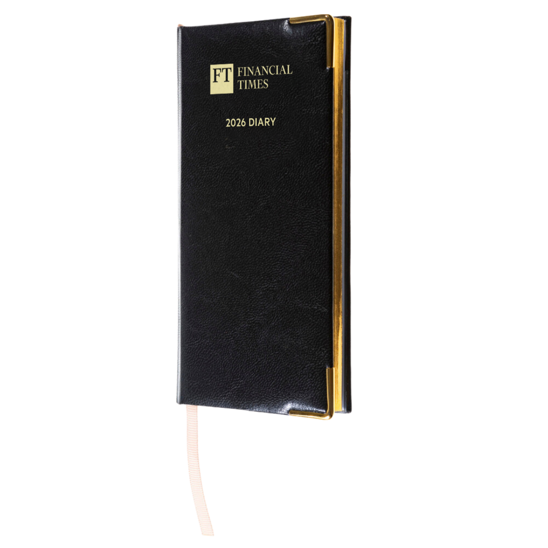 2026 Portrait Pocket Diary - Week to View - Black (PC-26)