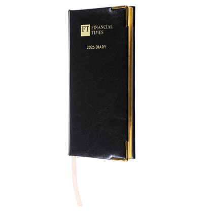 2026 Portrait Pocket Diary - Week to View - Black (PC-26)