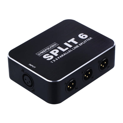 B866 1 XLR Split Horizontal Parallel Distributor, 1 Input and 6 Output