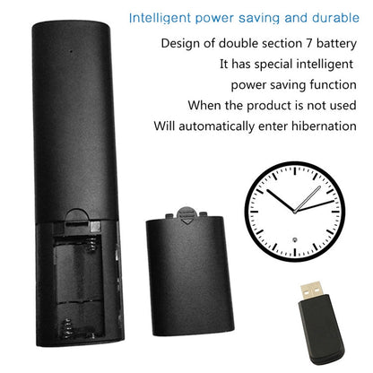 Q5 Gyroscope + Voice Foreign Version USB 2.4G Wireless Voice Flying Mouse Remote Control, Support Set-Top Box / Computer, Gyroscope + Voice