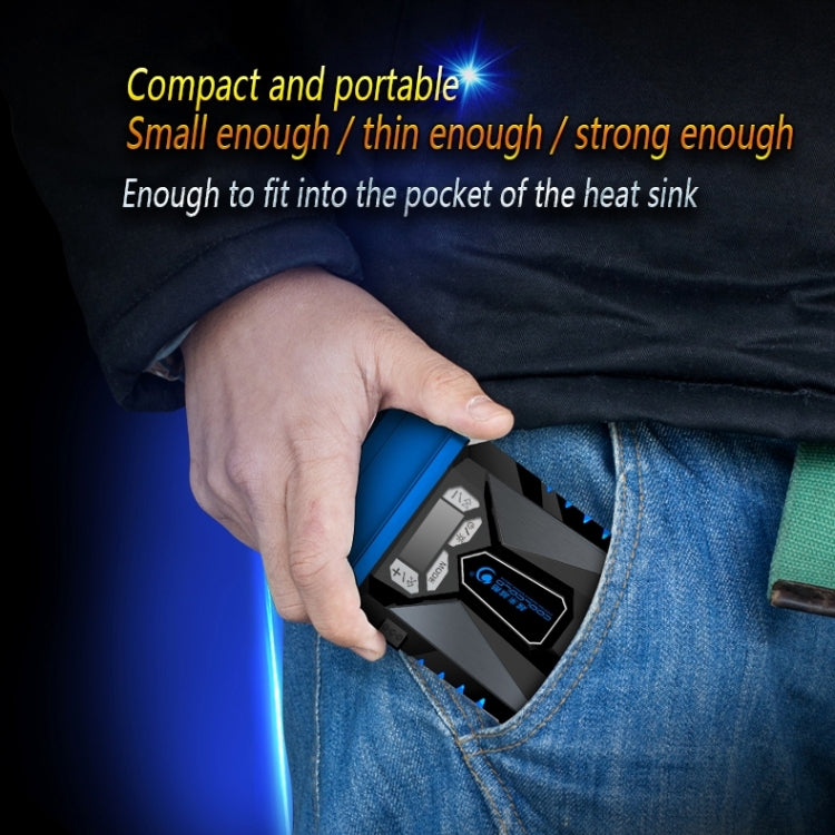 Ice Troll 5 COOLCOLD Portable Laptop Cooling Fan Air Cooler Speed Adjustable High Performance Notebook Fan Cooler Controller, USB 5V (Black)