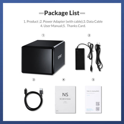 ORICO NS500U3 3.5 inch 5 Bay USB 3.0 Hard Drive Enclosure, NS500U3