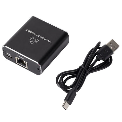OZHW3 RJ45 1 to 2 Splitter Adapter Network 1000M LAN Ethernet Female Connector, OZHW3
