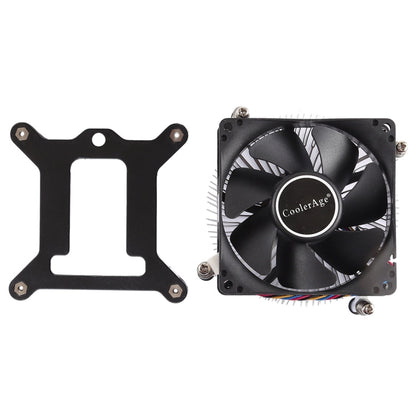 4Pin CPU Cooler Mute Silent Fan Thickened Aluminum Heat Sink for Intel 1155 / 1150 / 1151, Intel 1155 / 1150 / 1151