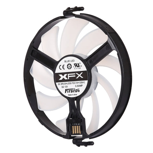 GPU Cooler Graphics Card Fan VGA Cards blower Cooler for XFX RX470 RX480, with Red Light, Red Light