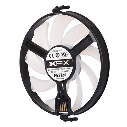 GPU Cooler Graphics Card Fan VGA Cards blower Cooler for XFX RX470 RX480, with Red Light, Red Light