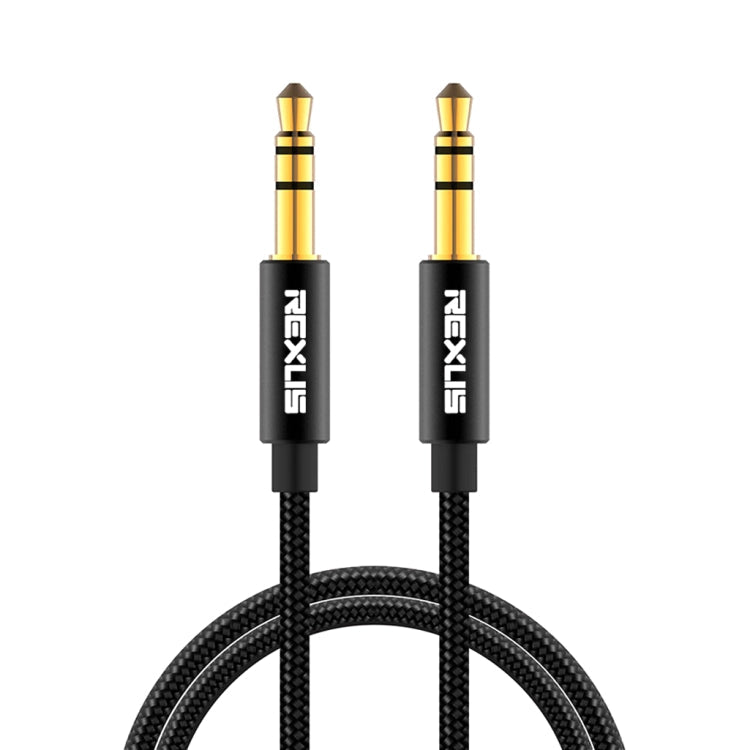 REXLIS 3629 3.5mm Male to Male Car Stereo Gold-plated Jack AUX Audio Cable for 3.5mm AUX Standard Digital Devices, Length: 1m, Length: 1m
