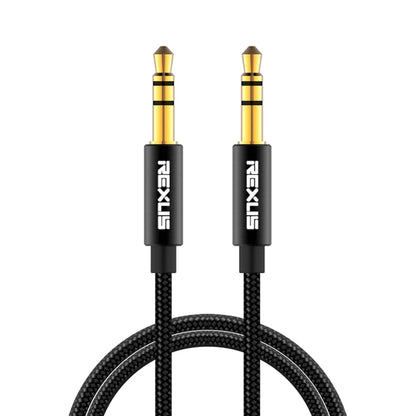 REXLIS 3629 3.5mm Male to Male Car Stereo Gold-plated Jack AUX Audio Cable for 3.5mm AUX Standard Digital Devices, Length: 1m, Length: 1m