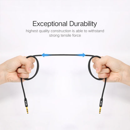 REXLIS 3629 3.5mm Male to Male Car Stereo Gold-plated Jack AUX Audio Cable for 3.5mm AUX Standard Digital Devices, Length: 1m, Length: 1m