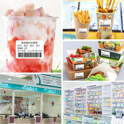 80mm x 40mm 800 Sheets Self-adhesive Thermal Barcode Label Paper, 80mm x 40mm 800 Sheets