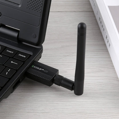 EDUP EP-AC1661 2 in 1 Bluetooth 4.2 + Dual Band 11AC 600Mbps High Speed Wireless USB Adapter WiFi Receiver, EP-AC1661 600Mbps