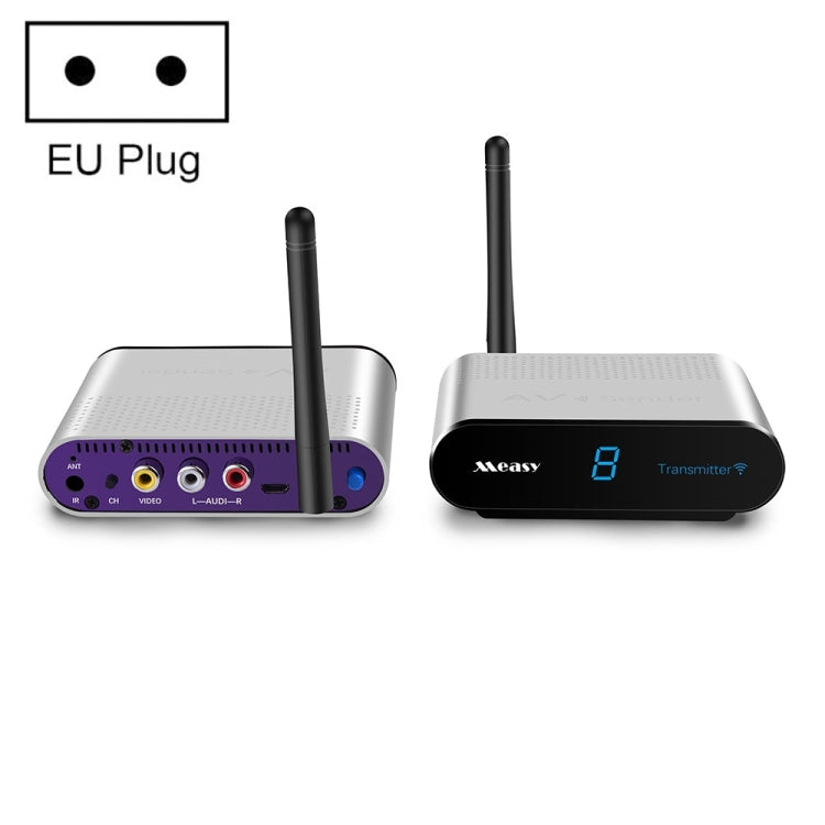 Measy AV530 5.8GHz Wireless Audio / Video Transmitter and Receiver, Transmission Distance: 300m, UK Plug, AV530 Silver